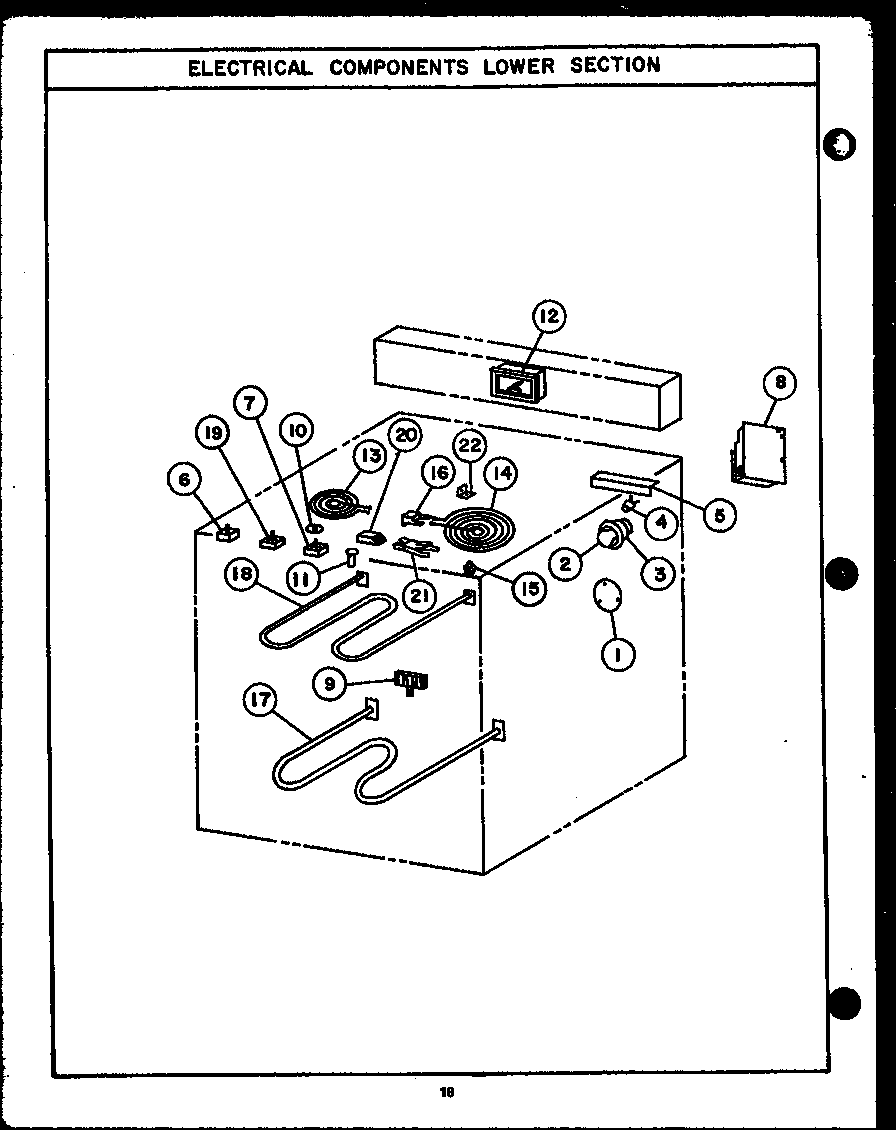 Caloric EJC394 electrical components lower section (ehc312) (ejc312) (ehc314) (ejc314) (ehc335) (ejc335) (ehc394) (ejc394) diagram