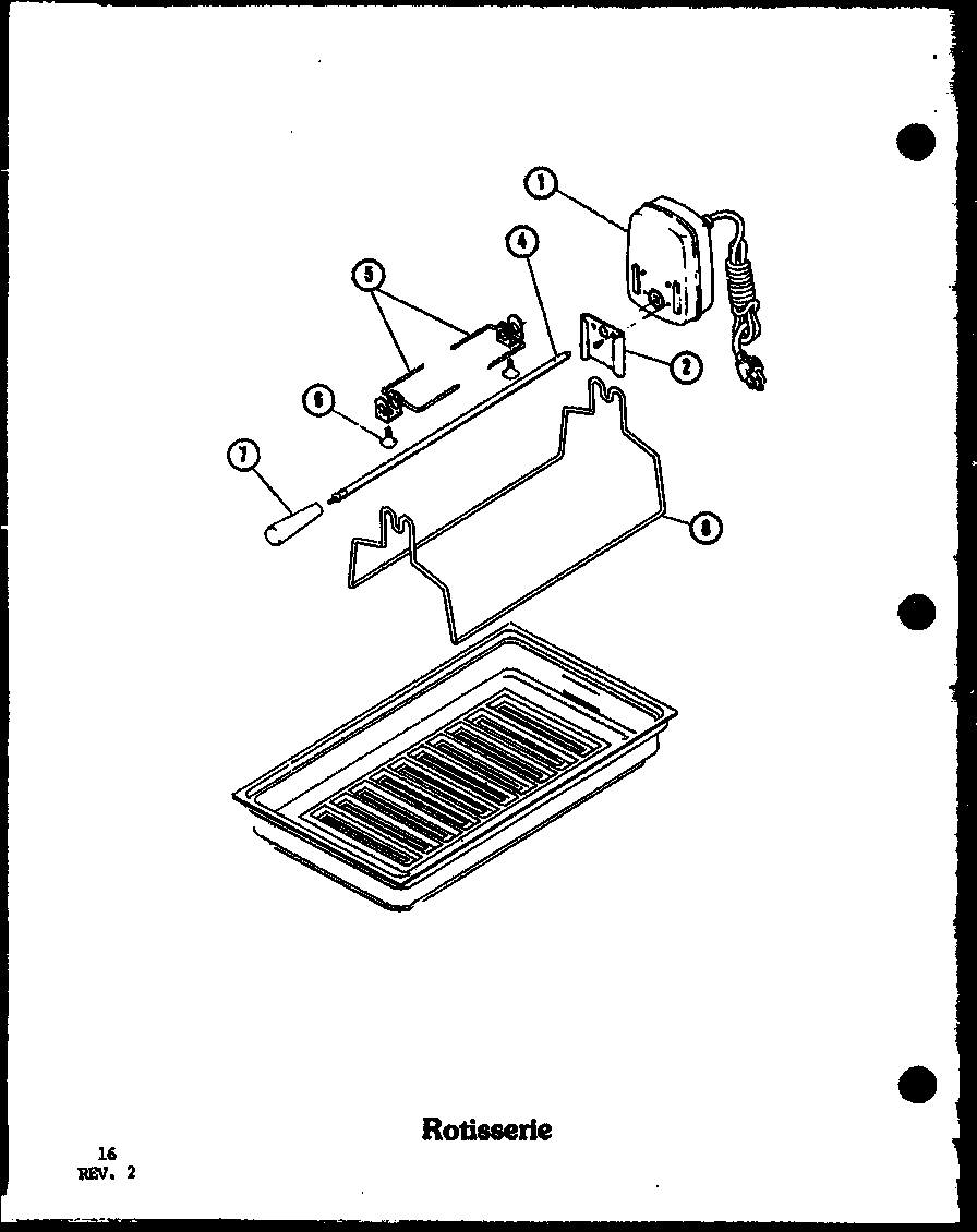 Amana ADM-1B-P85548-2S rotisserie (cc-5/p27271-5s) (cc-5/p27271-10s) diagram