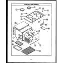 Caloric EHS346 cooktop/main body diagram