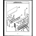 Caloric EHS346 control panel parts (ehs342) (ehs344) (ehs345) (ehs346) diagram