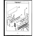 Caloric EHS346 control panel parts (ehs360) diagram