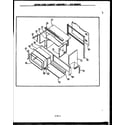 Modern Maid SBE24CC upper oven cabinet assembly (gbe56fb) (sbe56fb) diagram