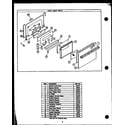 Amana GAE26TC oven door parts diagram