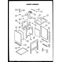 Caloric EST347 cabinet assembly diagram