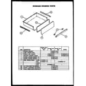 Caloric EST357 storage drawer parts diagram