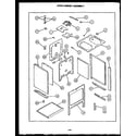 Caloric ESS356-OF oven cabinet assembly diagram