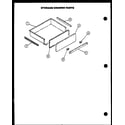 Caloric EST399 storage drawer parts diagram