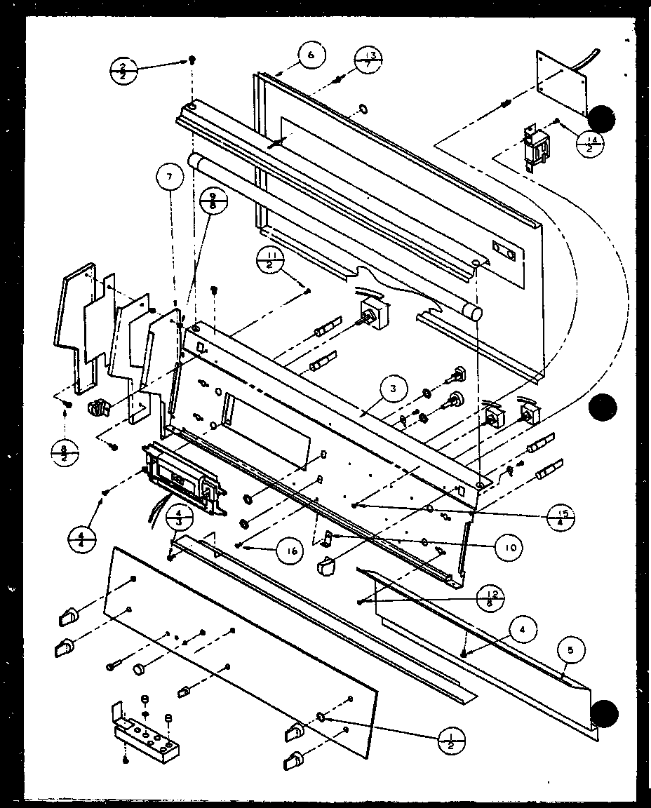 Amana ARH660HR-P1120001S control panel diagram