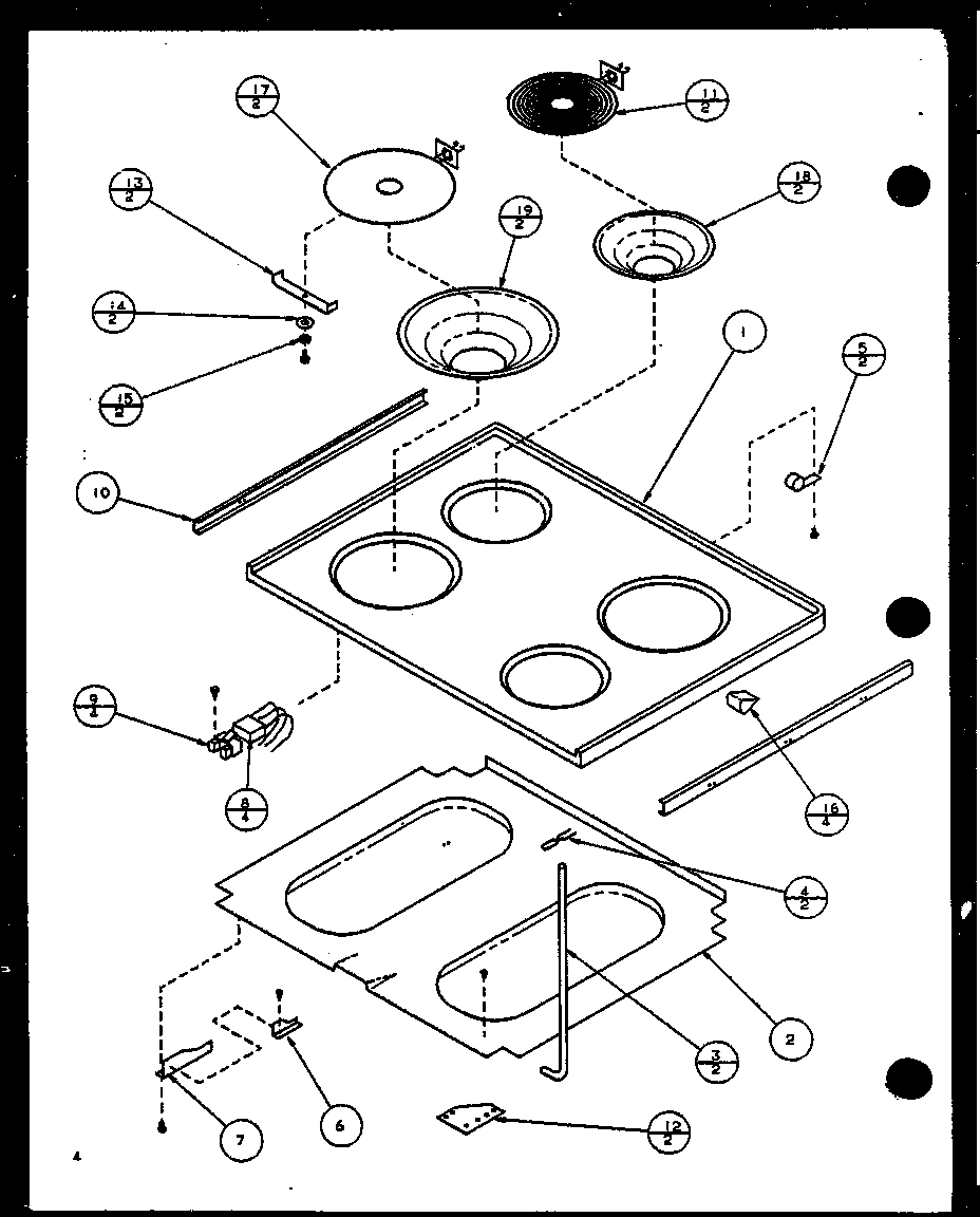 Amana ARR620W1-P1138601S cooktop diagram