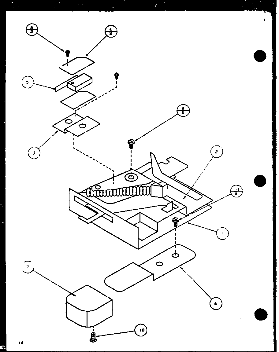 Amana ARR620W1-P1138601S door latch assembly diagram