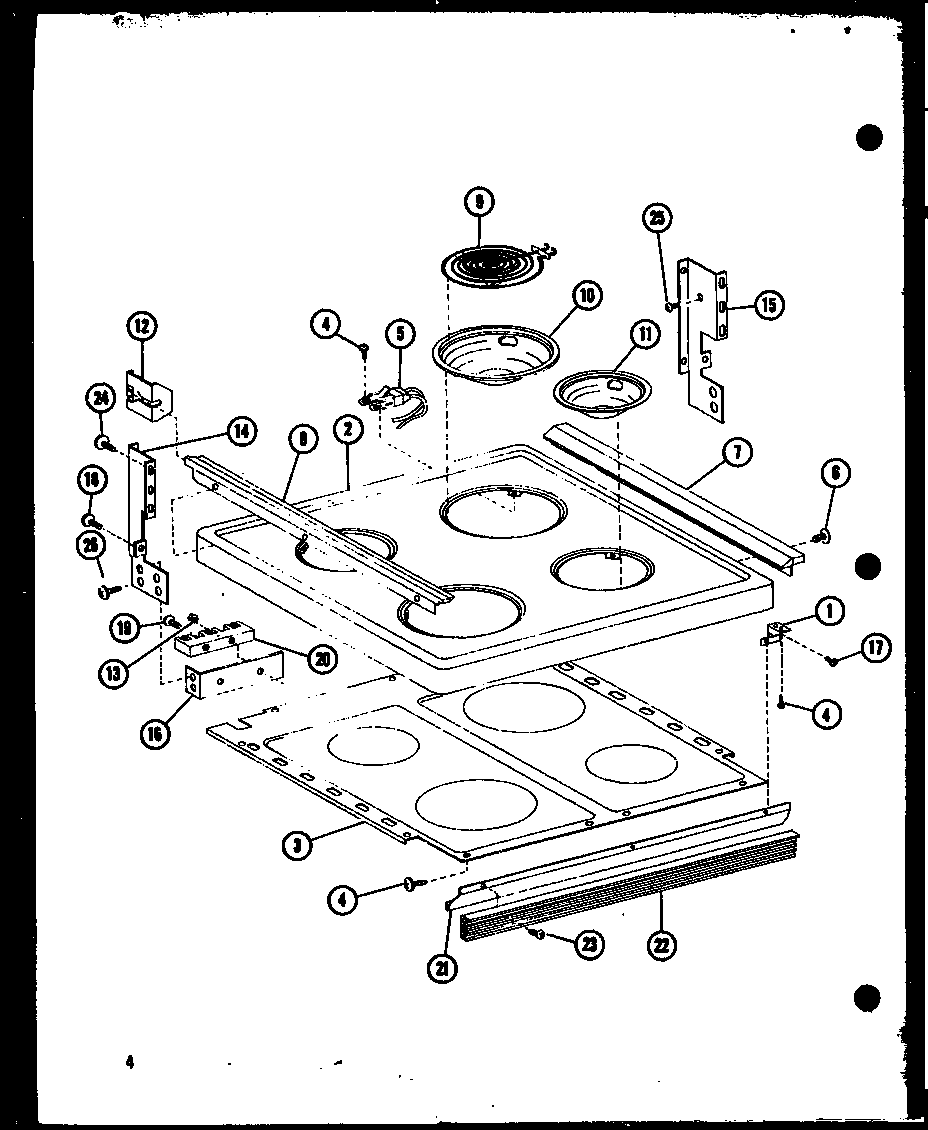 Amana ARR301-P85312-1S cooktop diagram