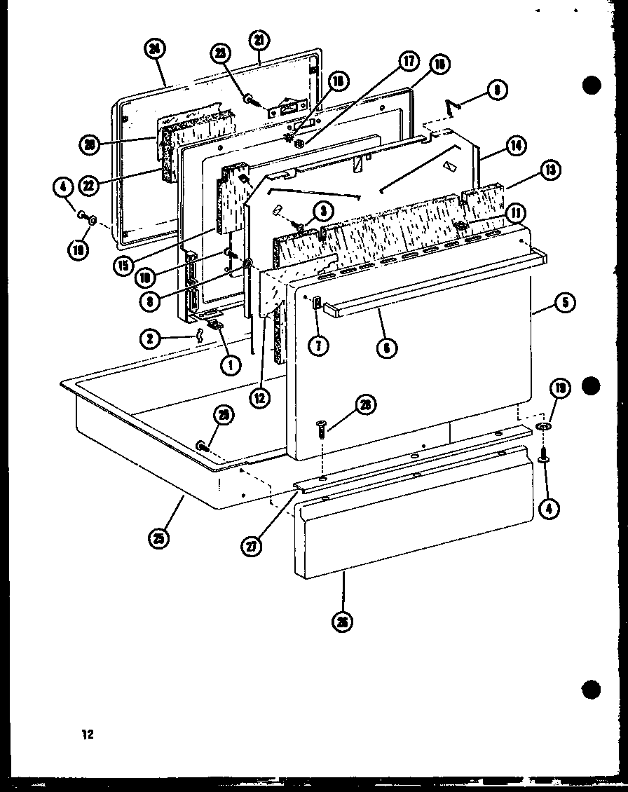 Amana ARR301-P85312-1S door diagram