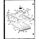 Amana ASR303-P855116S cooktop diagram
