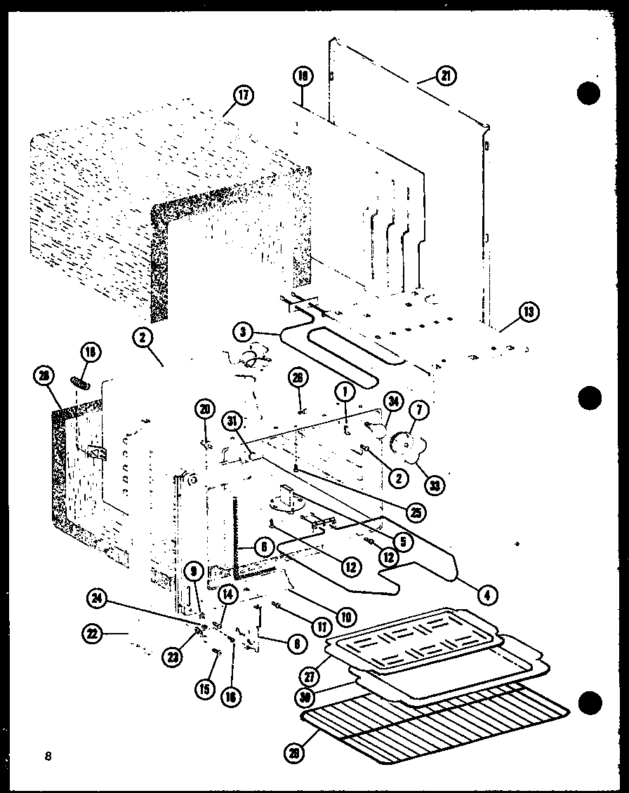 Amana ASR303-P855116S main body diagram