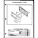 Caloric EHB112 plain oven door assembly - 30" models diagram