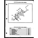 Caloric EHB112 upper oven control panel assembly (ehb397) diagram