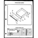 Caloric EHB112 storage drawer assembly (ehb340) (ehb352) (ehb397) diagram