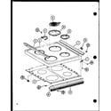 Amana ARR-401/P85312-4S cooktop diagram