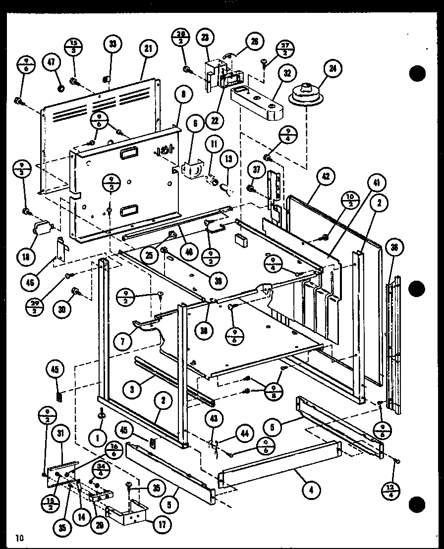 Amana ARR-405/P85312-1S panel assembly diagram
