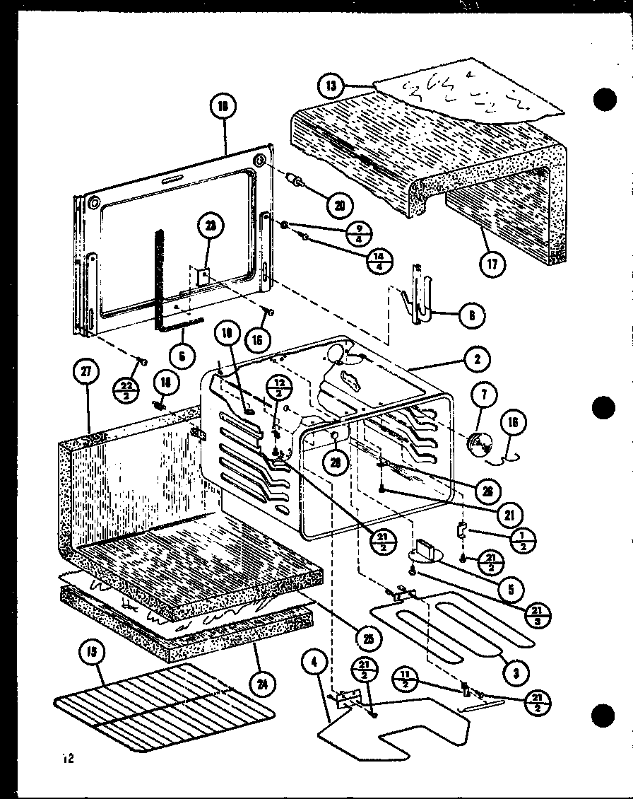 Amana ARR-405/P85312-1S main body diagram