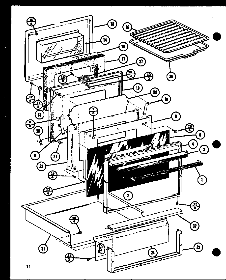 Amana ARR-405/P85312-1S door diagram