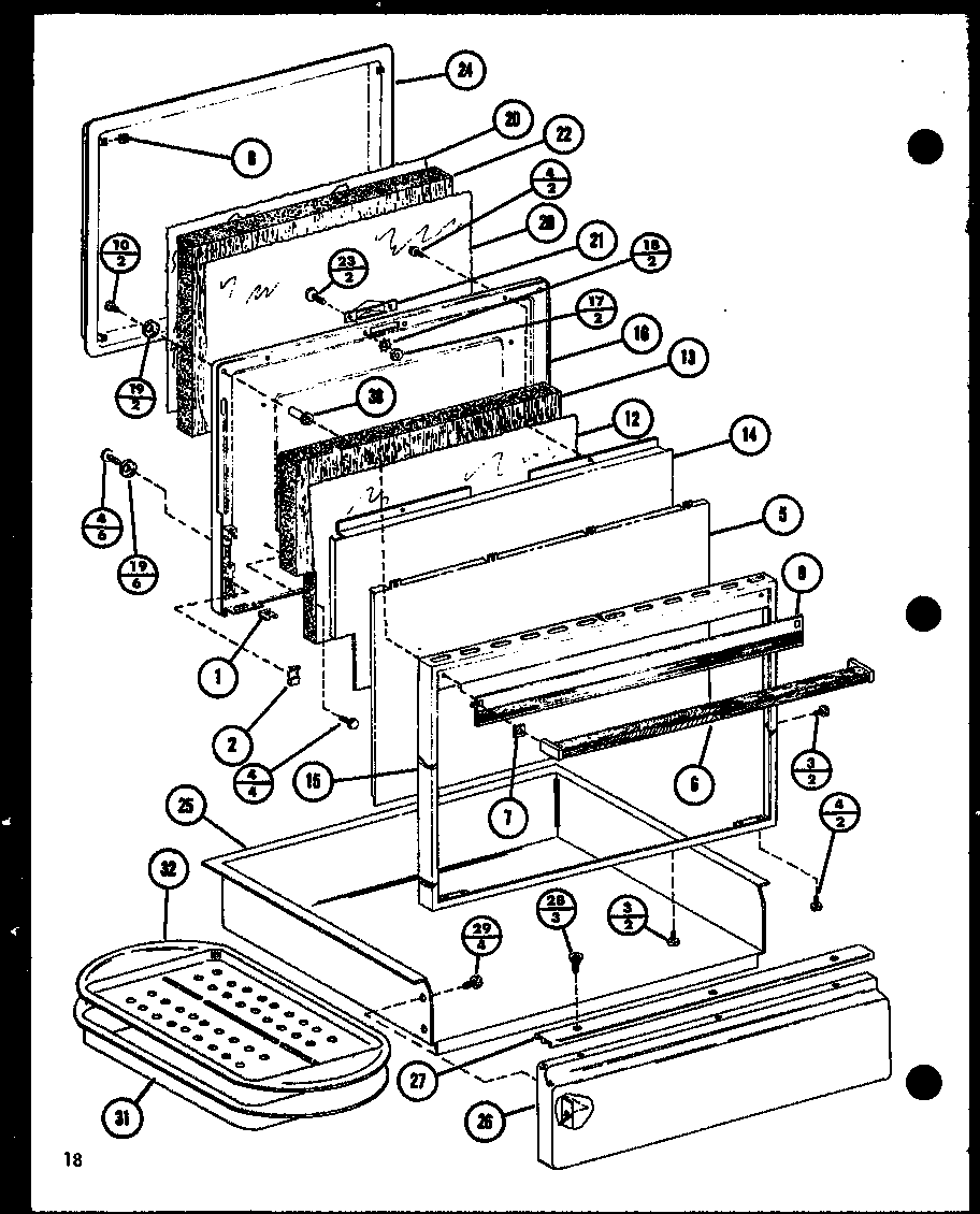 Amana ARR-405/P85312-1S door diagram
