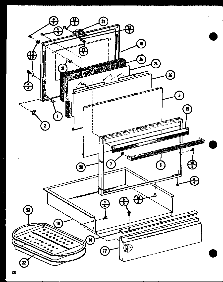 Amana ARR-405/P85312-1S door diagram