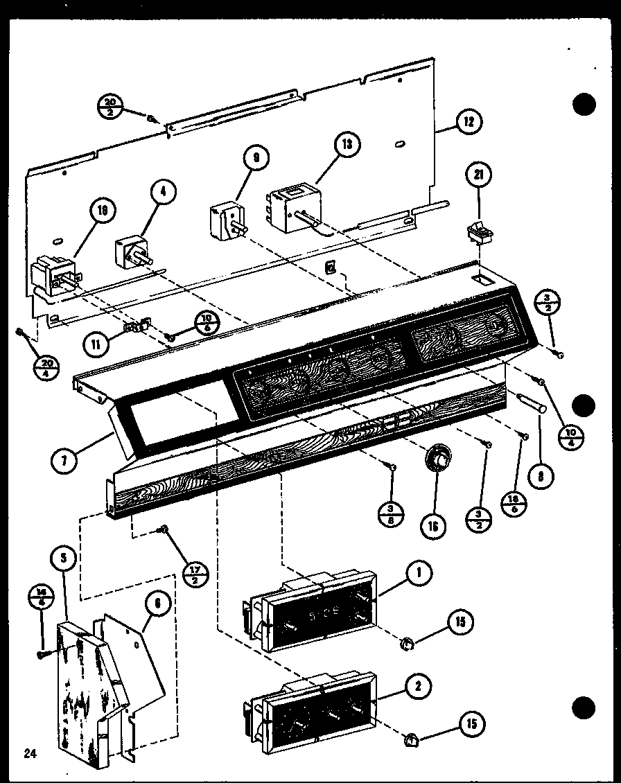 Amana ARR-405/P85312-1S control panel diagram