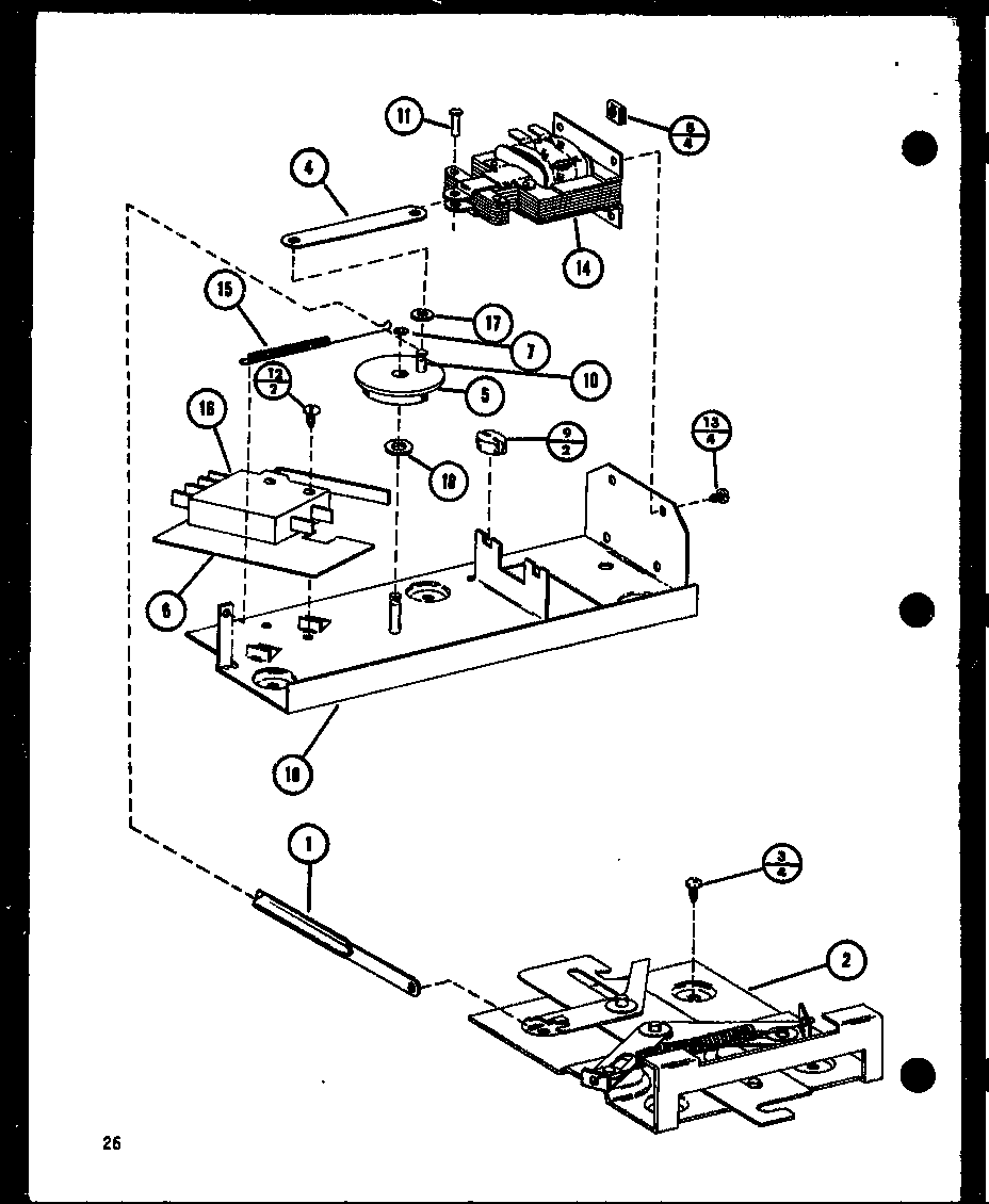 Amana ARR-405/P85312-1S latch lock diagram
