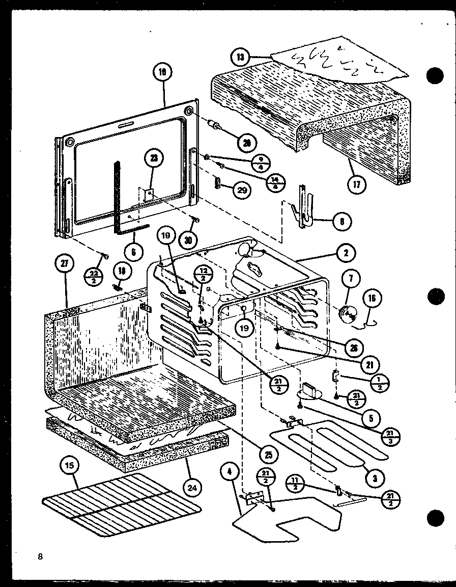 Amana ARR-401/P85312-8S oven diagram
