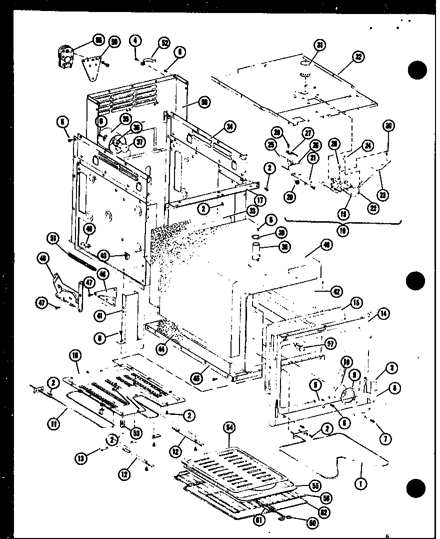Amana AO-24D-P85379-2S oven cavity -image only diagram