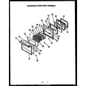 Modern Maid FDO280 microwave oven door assembly diagram
