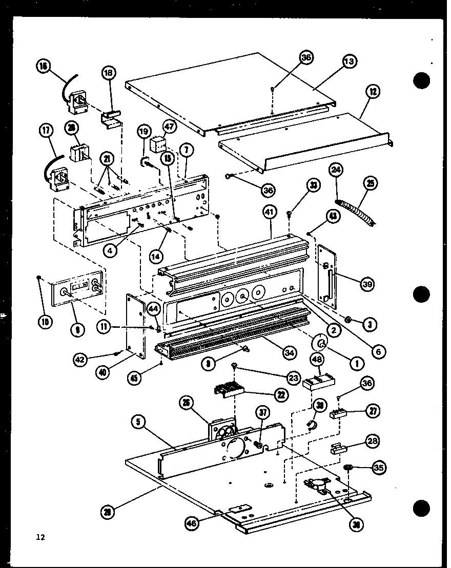 Amana AO24DD-P8556712S controls diagram