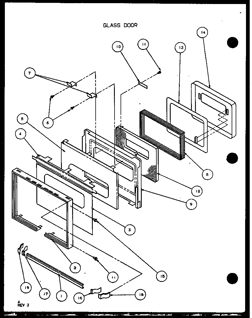 Amana AO27SE-P1108002S glass door diagram