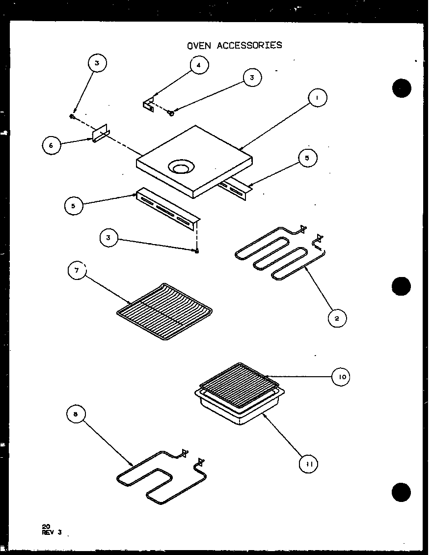 Amana AO27SE-P1108002S oven accessories diagram