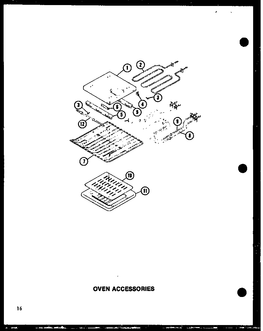 Amana AO-27D-P85547-2S oven accessories diagram