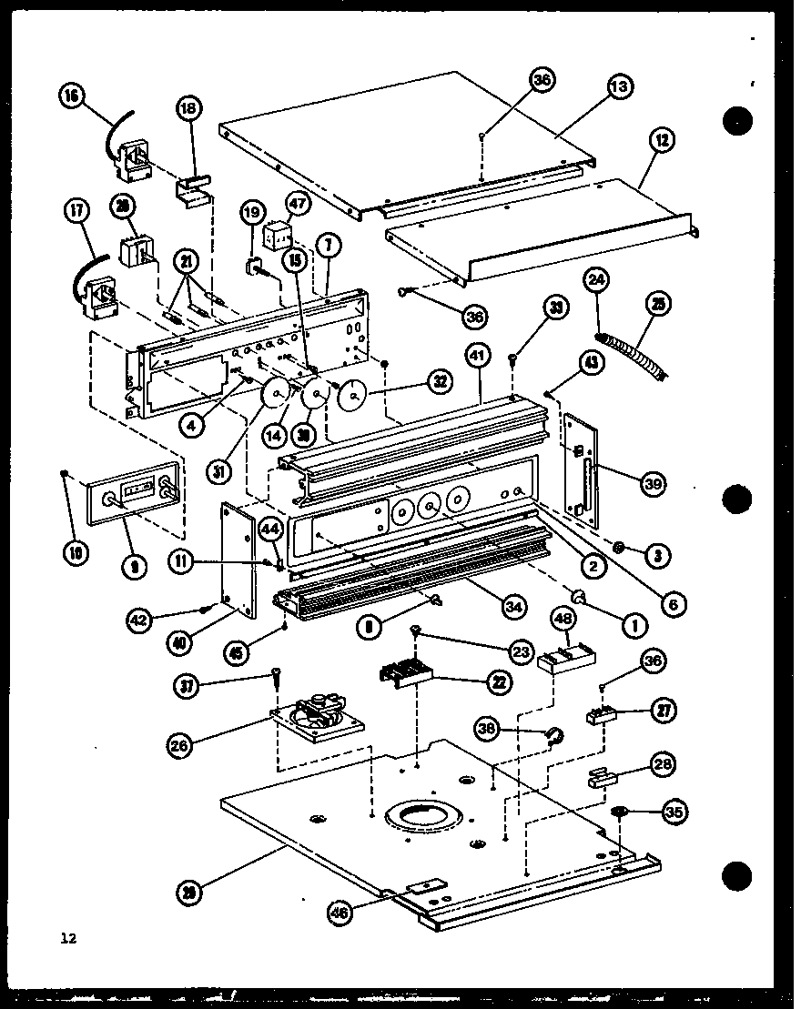 Amana AO-24SC-P85567-9S controls diagram