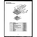 Caloric EKD289 oven accessories diagram