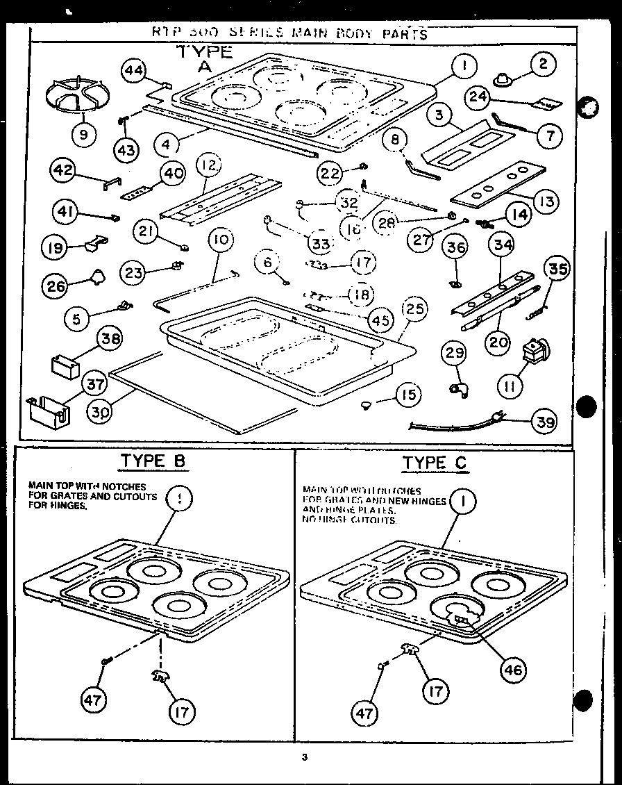 Caloric RTP304 (rtp302) (rtp304) (rtp305) (rtp306) (rtp307) diagram