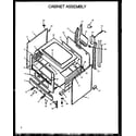 Caloric RMS363UL-P1142380NL cabinet assembly diagram