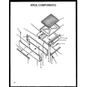 Caloric RMS363UL-P1142380NL broil components diagram