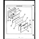 Caloric RHS365 oven door parts diagram