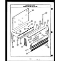 Caloric RHS365 backguard parts models rhs365 and rjs 369 diagram