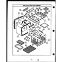 Caloric RSS359 main top/lower oven assembly diagram