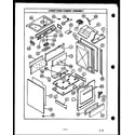 Caloric RSS359 lower oven cabinet assembly diagram