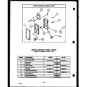 Caloric RSS359 upper control panel parts (rss398) (rss399) diagram