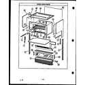 Caloric RSS359 upper oven parts diagram