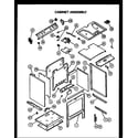 Caloric RSS343 cabinet assembly diagram