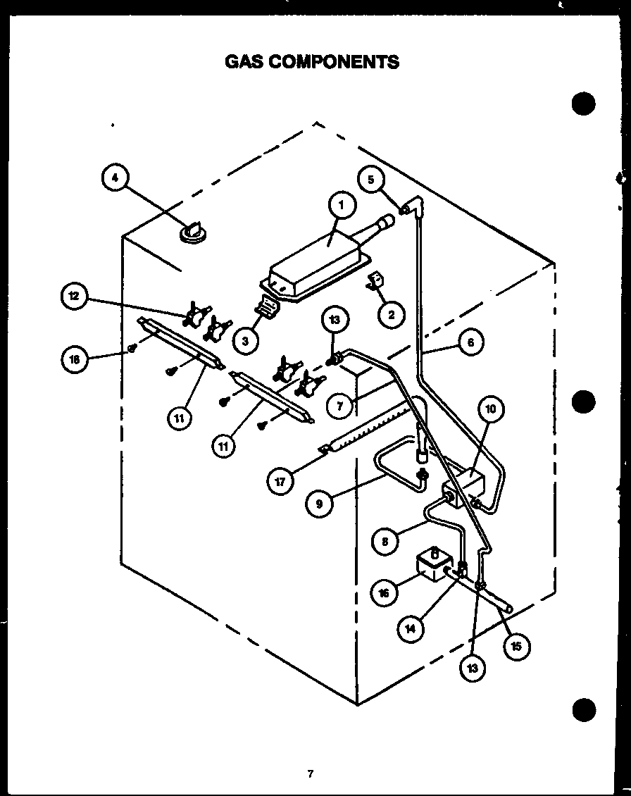 Modern Maid PHU103 gas components diagram