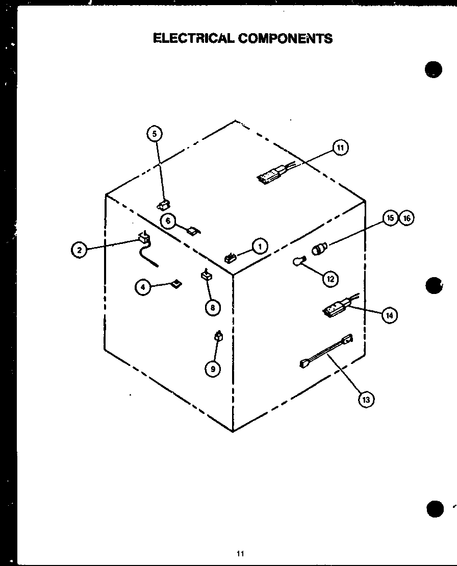 Modern Maid PHU103 electrical components diagram